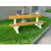 Banc extérieur en béton et bois Costa