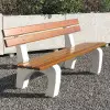 Banc public en béton et bois Platane