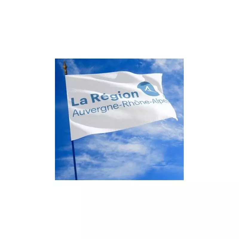 Le drapeau de la Région Auvergne Rhône Alpes - Net Collectivités