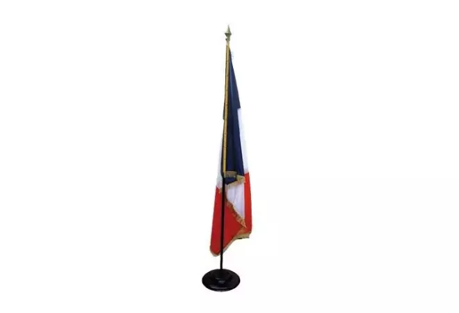 Drapeau intérieur de mairie : France - 100 x 150 cm - en Maille