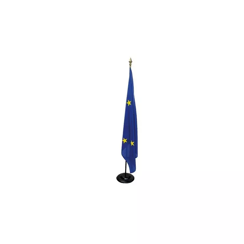 Drapeau accueil de mairie - Union Européenne - 100 x 150 cm - en maille - Net Collectivités