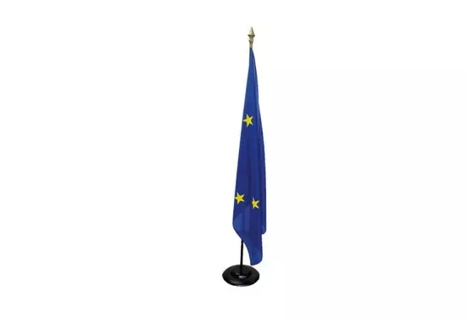 Drapeau accueil de mairie - Union Européenne - 100 x 150 cm - en maille - Net Collectivités