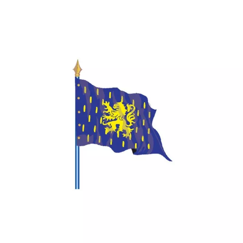 Drapeau sur hampe de comté ou provinces historiques de la France - pour collectivités ou associations - Net Collectivités