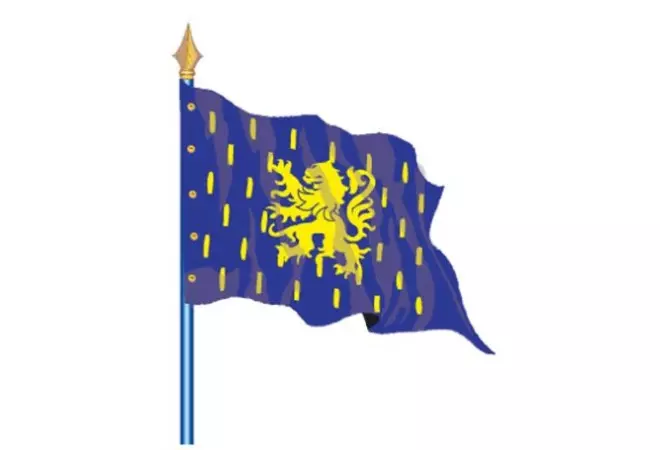 Drapeau sur hampe de comté ou provinces historiques de la France - pour collectivités ou associations - Net Collectivités