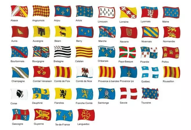 Drapeau sur hampe de comté ou provinces historiques de la France - pour collectivités ou associations - Net Collectivités