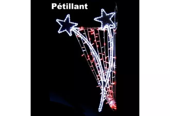 Décor Océane pétillant et lumineux pour poteau