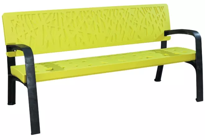 Banc en plastique Maverick bleu cobalt