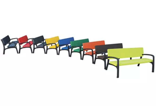 Banc en plastique 9 coloris disponibles