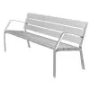 Banc en aluminium gris