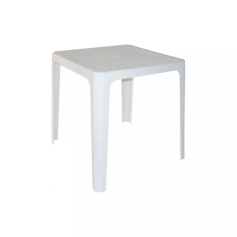 Table en plastique Ibiza blanche