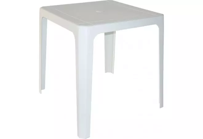 Table en plastique Ibiza blanche