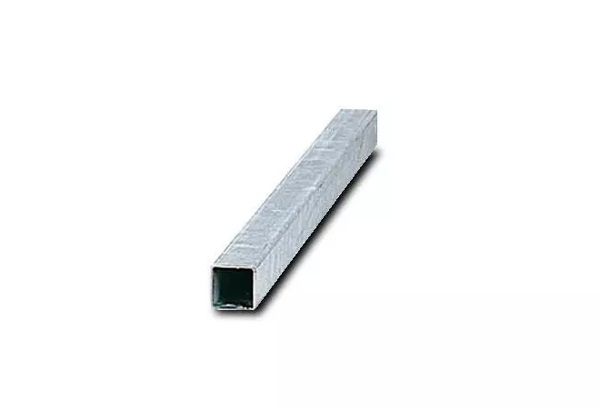 Poteau carré acier galvanisé pour panneau routier 40 x 40 mm