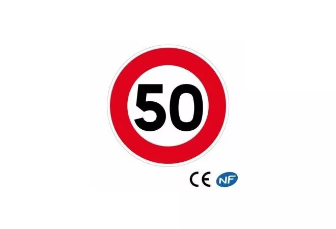 Panneau de signalisation Limitation de vitesse (B14)