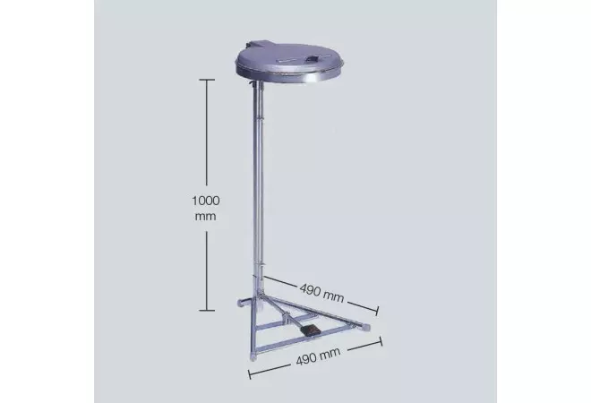 Support sac poubelle galvanisé par électrolyse