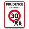 Panneau de signalisation prudence attention enfants - 30 km/h