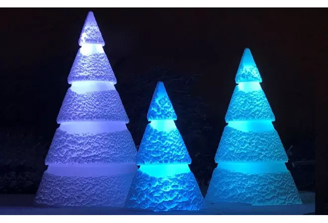 Ensemble de 3 sapins de Noël Lumineux