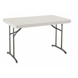 Table 183x76 cm pliante blanche
