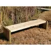 Banquette public en bois