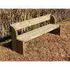 Banc avec dossier en bois