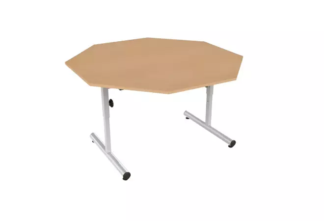 Table scolaire ronde - Table maternelle en bois - Table d'écolier