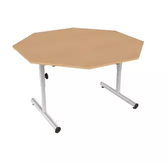 Table scolaire ronde - Table maternelle en bois - Table d'écolier