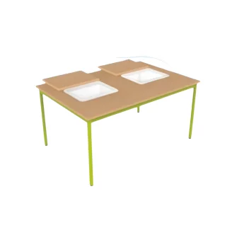 Table scolaire - Table maternelle avec bacs - Table d'école