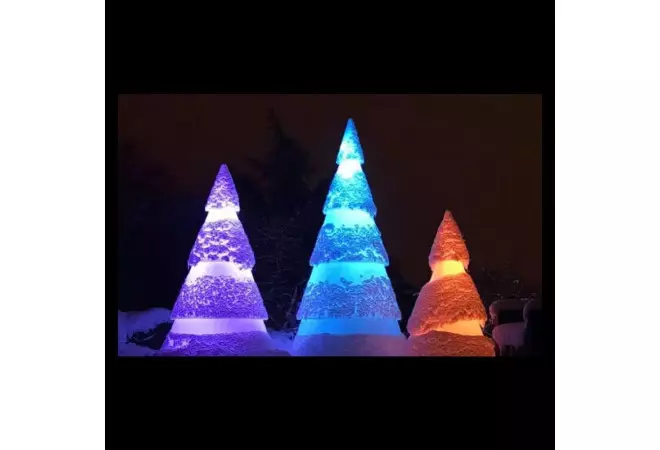 Sapin de Noël extérieur à led - 150 cm