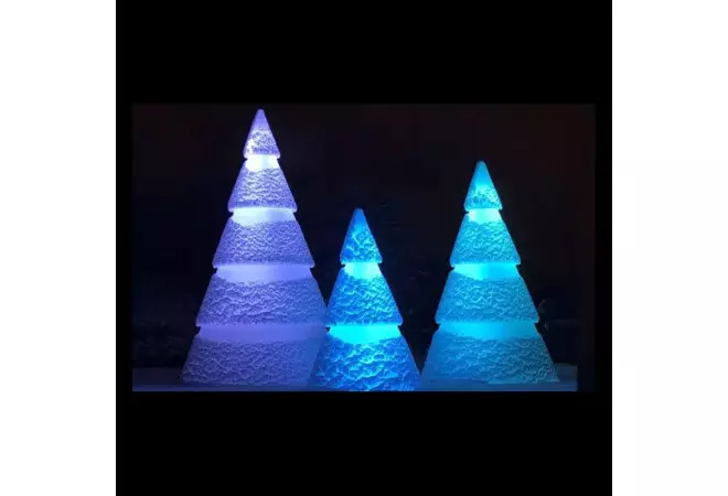 Ensemble de 3 sapins de Noël Lumineux