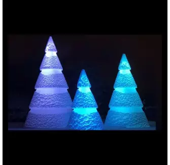 Ensemble de 3 sapins de Noël Lumineux