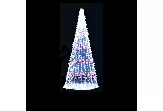 Décors Sapin cône lumineux en 3D à poser