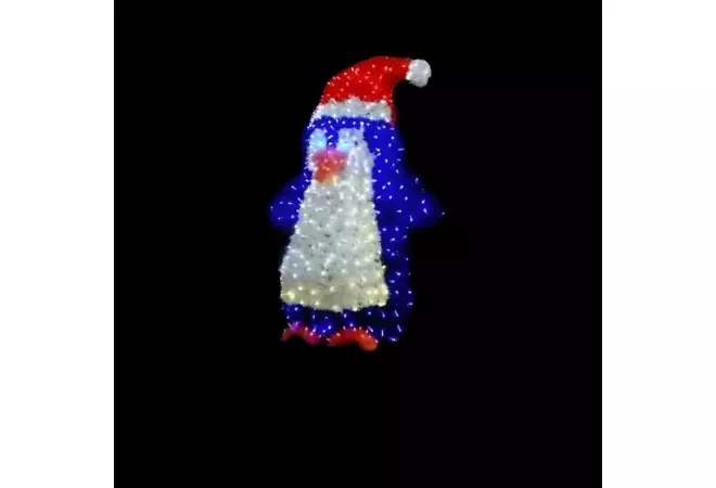 Pingouin lumineux de la banquise en 3D