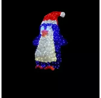 Pingouin lumineux de la banquise en 3D