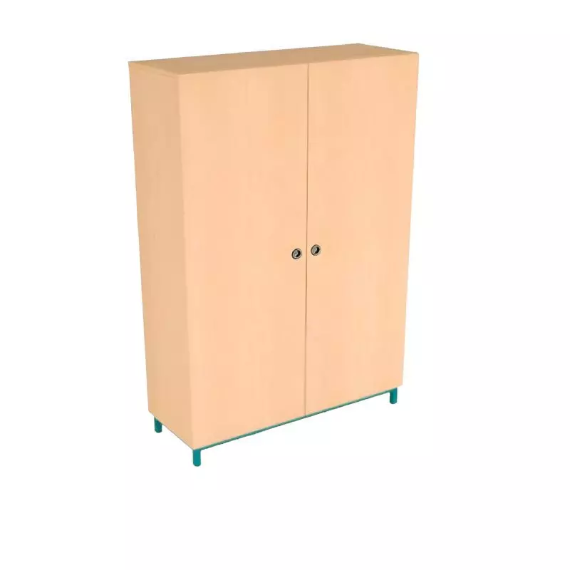 Armoire d'école - 2 portes et 8 tablettes