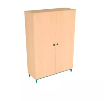 Armoire d'école - 2 portes et 8 tablettes