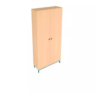 Armoire d'école pour rangement - 2 portes et 8 tablettes