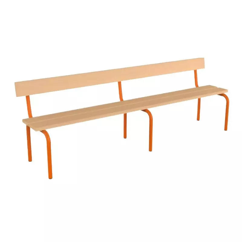 Banc avec dossier Maternelle Noé