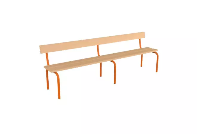 Banc avec dossier Maternelle Noé