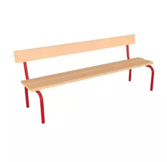 Banc avec dossier Maternelle Lola