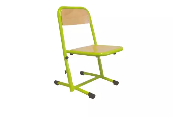 Chaise scolaire appui sur table réglable