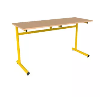 Bureau Scolaire en bois 2 places Laura