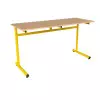 Bureau Scolaire en bois 2 places Laura