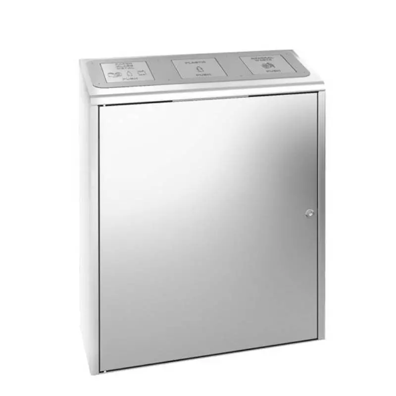 Poubelle de tri sélectif inox