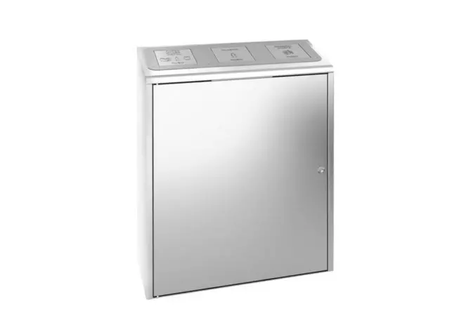 Poubelle de tri sélectif inox