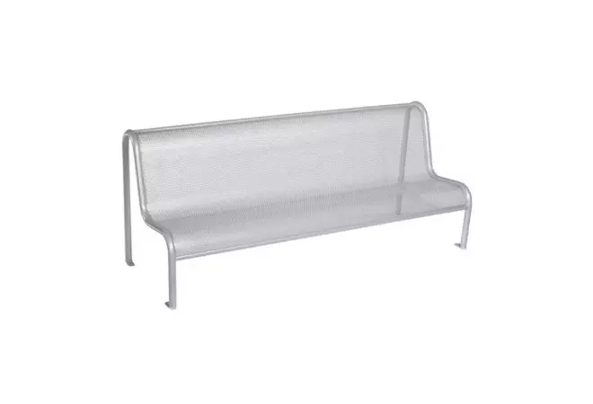 Banc perforé en acier galvanisé 200 cm