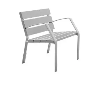 Fauteuil en aluminium 7 lames 70 cm