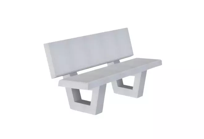 Banc Dubaï en béton