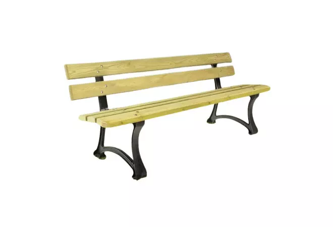 Banc Public en bois et fonte Dresde