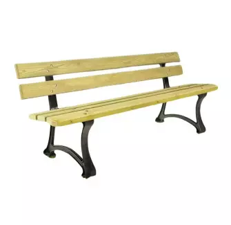 Banc Public en bois et fonte Dresde