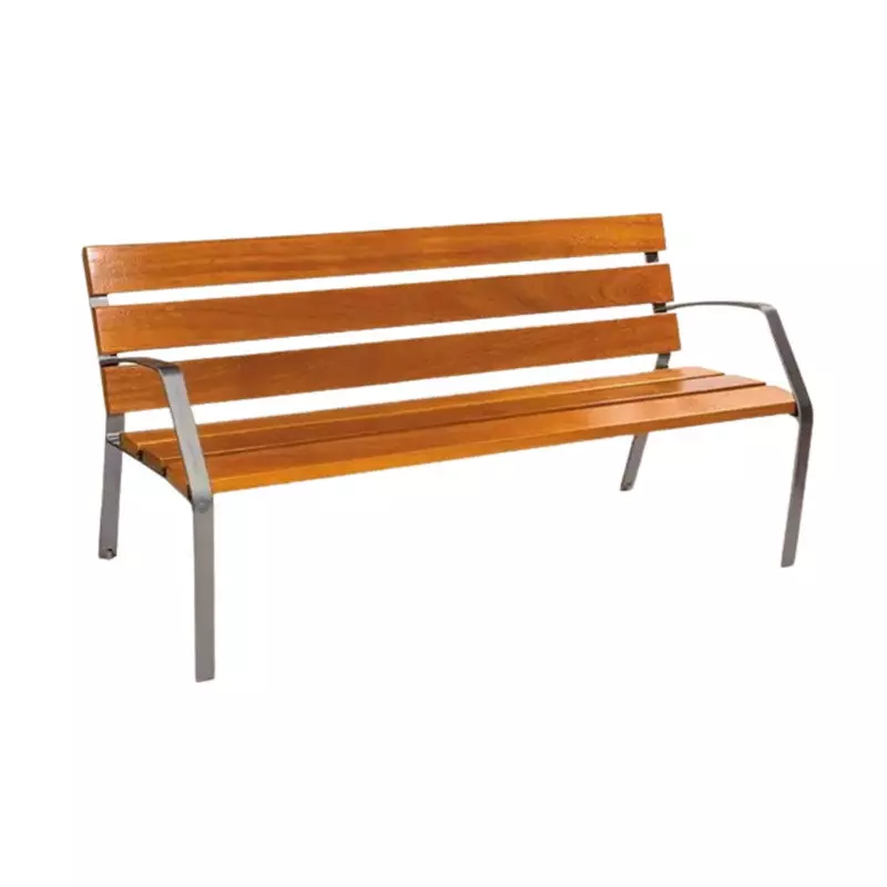 Banc Modo en bois exotique 6 lames 180 cm