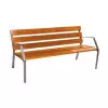 Banc Modo en bois exotique 6 lames 180 cm